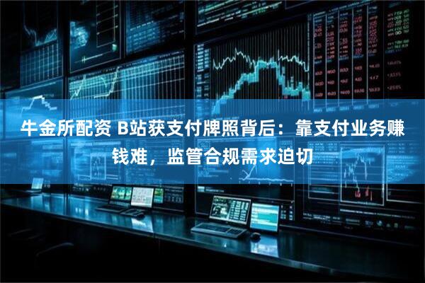 牛金所配资 B站获支付牌照背后：靠支付业务赚钱难，监管合规需求迫切
