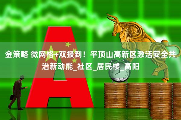金策略 微网格+双报到！平顶山高新区激活安全共治新动能_社区_居民楼_高阳